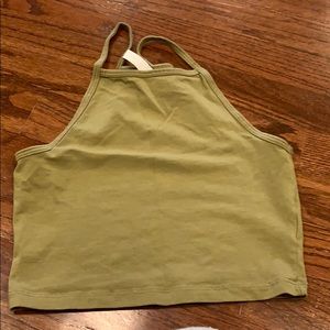 Green Crop Top